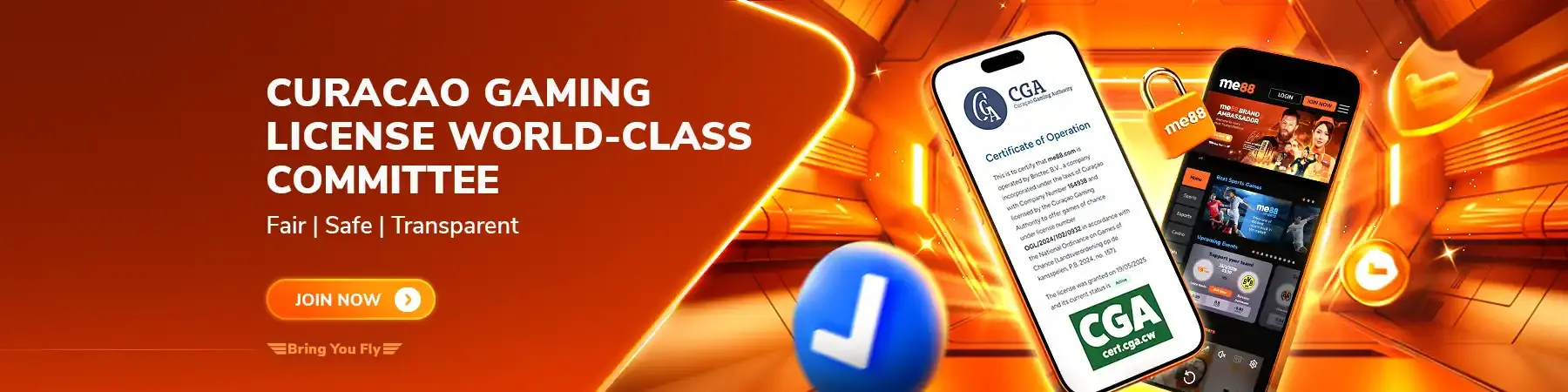 banner curacao gaming license